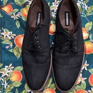 Black Denim Madden Shoes